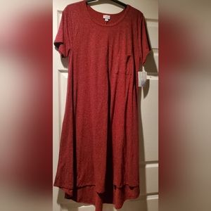 Burgundy, casual dress, sz. XL